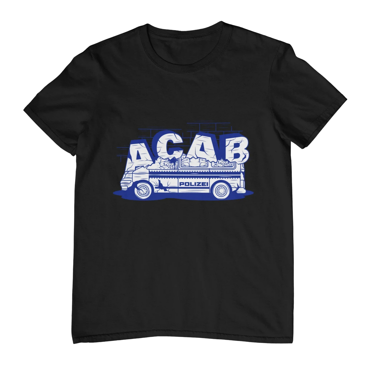 ACAB Police Car Hooligans Ultras Men Women T-shirt Outdoor Street Casual Fashion Hip-hop Rock Pure Cotton Short-sleeve Clothing