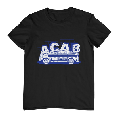 ACAB Police Car Hooligans Ultras Men Women T-shirt Outdoor Street Casual Fashion Hip-hop Rock Pure Cotton Short-sleeve Clothing