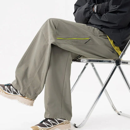 Outdoor Hiking Pants Male Waterproof Windproof Climbing Paratrooper Trousers Autumn Wear-Resistant Camping Cycling Cargo Pants
