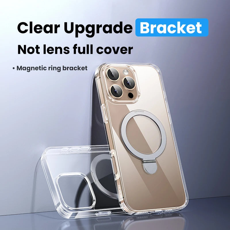Magnetic Case for iPhone 17 16 15 14 13 Pro Max Case Shockproof Cover for iPhone 16 Pro Max Plus 16pro Macsafe TPU Cases
