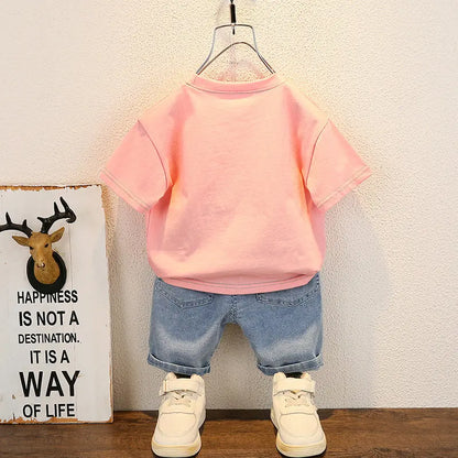 1-5Year New Fashion Summer Baby Boys Clothes Suit Children Cotton Shirt Pants 2Pcs/Sets Toddler Infant  Costume Kids Tracksuits