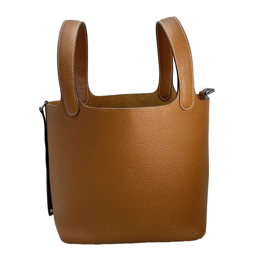 22 CM Large size Top Quality Bucket Bags Women's Bag Lady Luxury Designer High End Bag TC Cowhide Golden Sliver