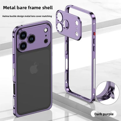 Luxury Original Colour Rugged Aluminum Alloy Slim Frame Case For IPhone 17 Pro Max 17 Air 17Pro Heat Dissipation Anti-Drop Cover