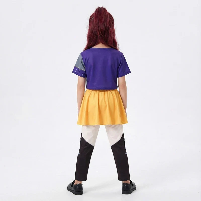 Rumi Girl Cosplay Costume Anime Mira Roleplay Outfit Trendy Dance Performance Wear Halloween Party Performance Costume
