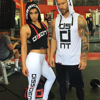 Mens Street Corner Pullovers Fitness Sport Sleeveless Hoodies Gym Bodybuilding Running Training Jogging Cotton Casual Sportswear