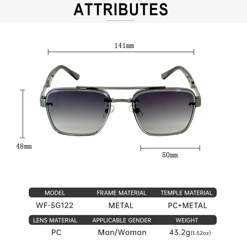New Sunglasses For Men Luxury Fashion Glasses Sunscreen  Square Sunglasses Women Trendy Vintage Gafas De Sol Hombre Zonnebril Su