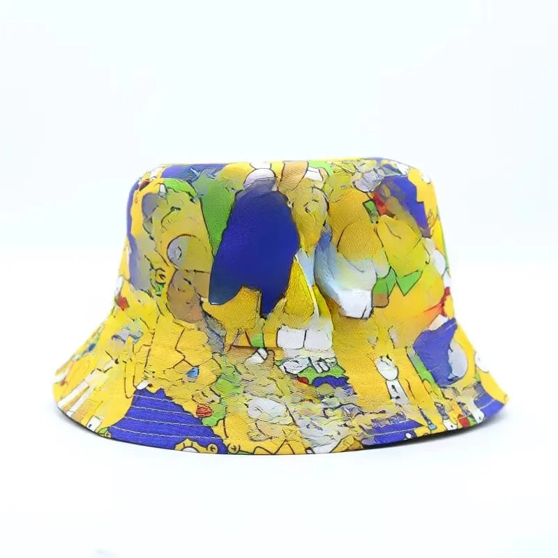 Wholesale New Bob Summer Bucket Hats Reversible Men Ladies Cotton Outdoor Sports Pull Up Fashion Panama Sun Hat Gift Wine Party