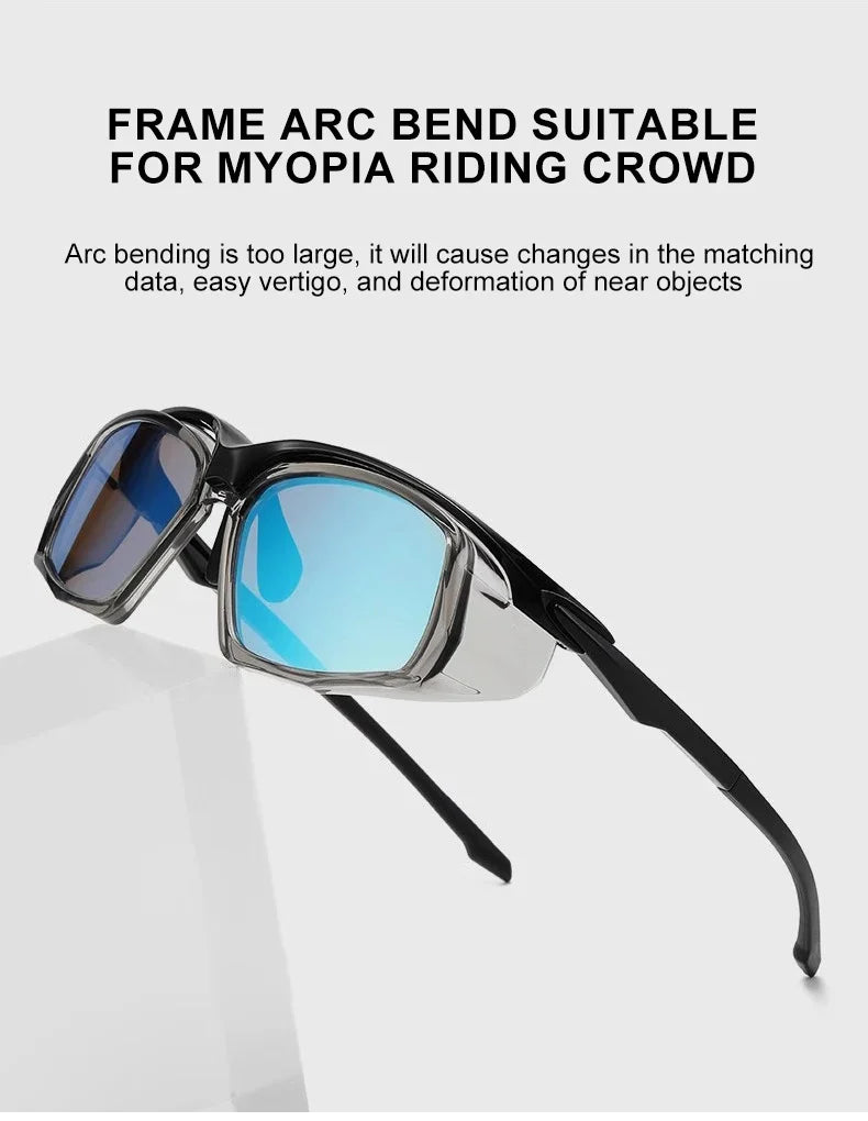 Sports Running Sunglasses Men Mountaineering Wind  Sand TR90 Polarized Sunglasses Safety Eyewear Customizable Prescription