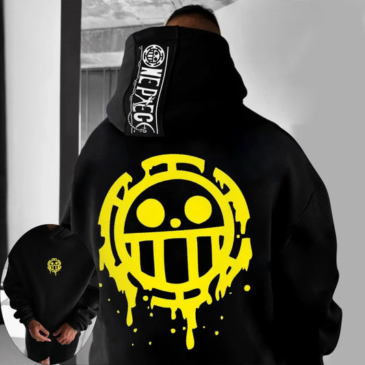 ONE PIECE Men's Hoodie Sweater Trafalgar Law Japan Anime Summer Autumn New Boys Children's Long Sleeve Parent-Child Wear