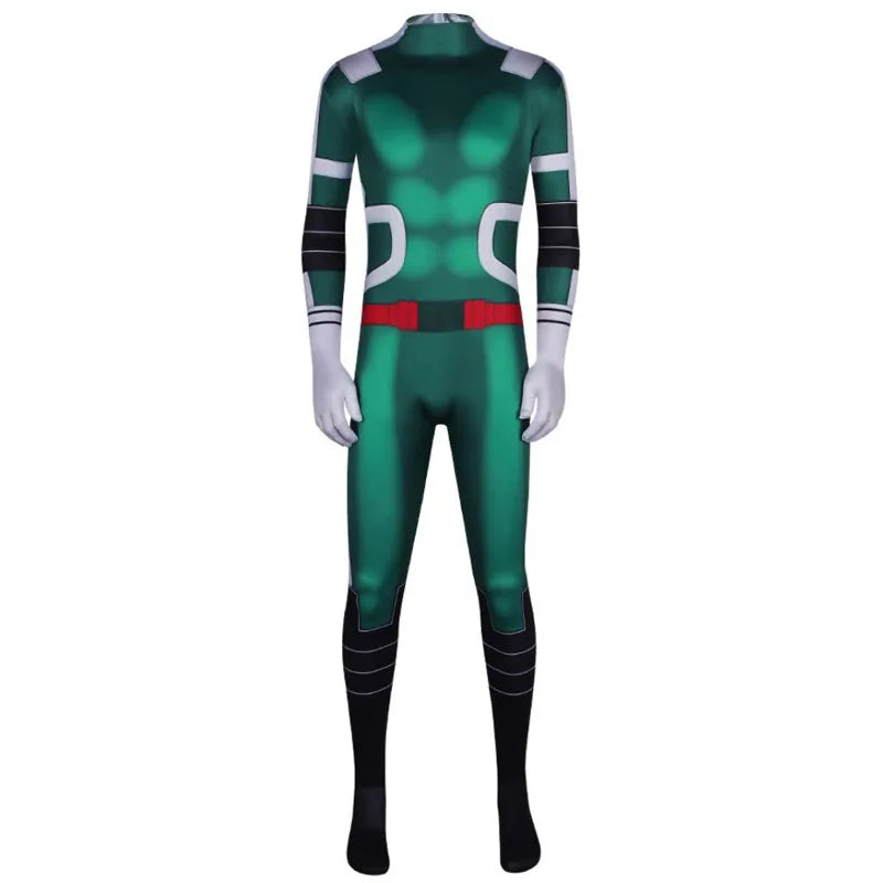 Kids Halloween 3D Print Jumpsuit My Hero Academia All Might Boku Fighting Izuku Midoriya Cosplay Costume Men Bodysuit Outfits
