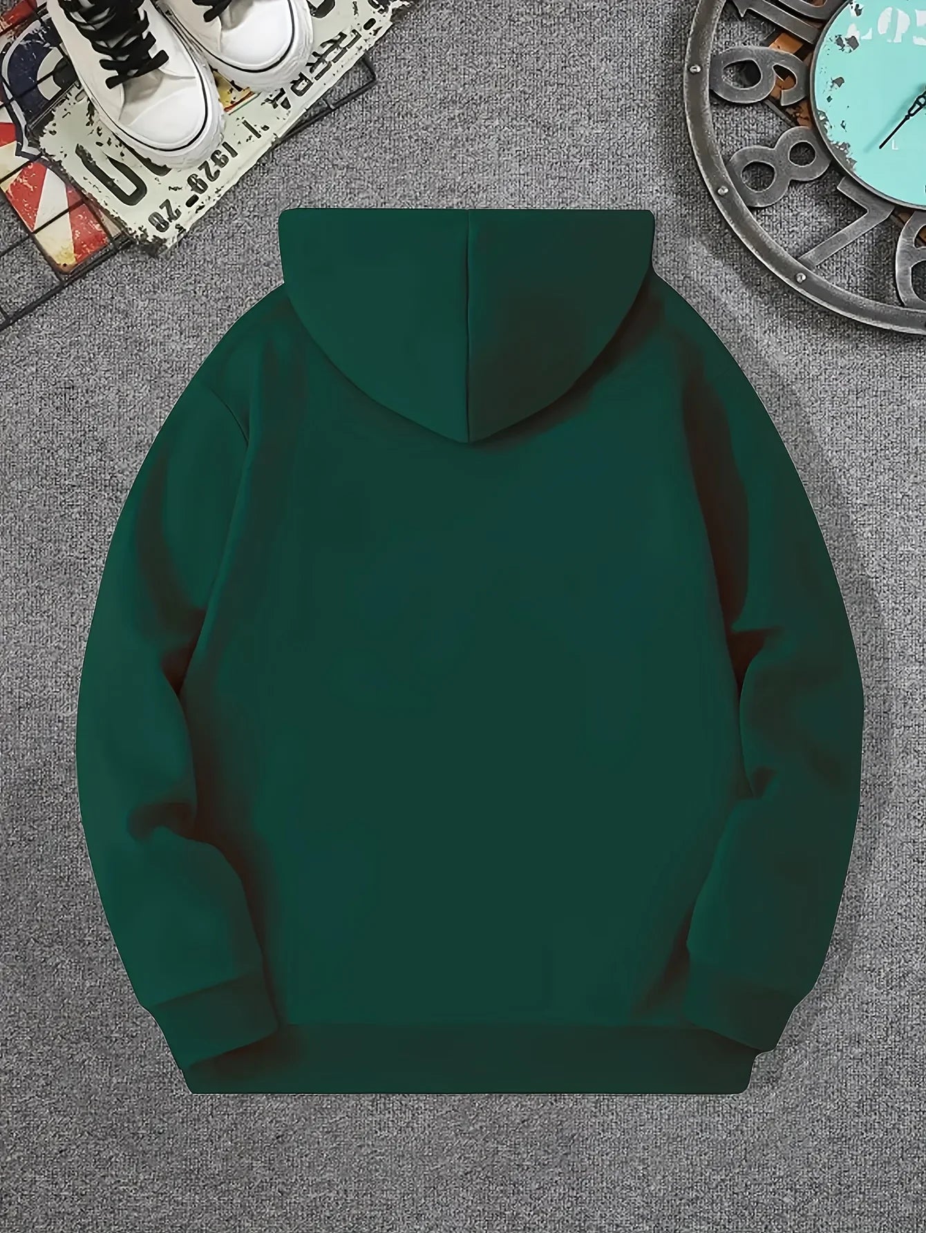 New hot pressed couple's fashionable casual hoodie, pullover round neck hoodie with drawstring