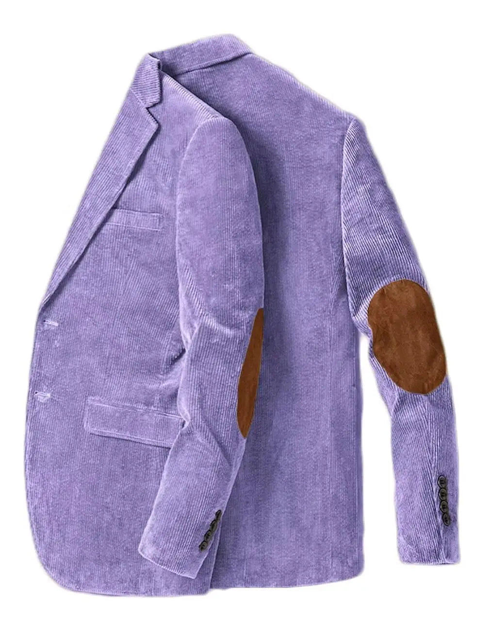 Men's Corduroy Blazer Business Casual Jacket with Elbow Patch Spring Fall Sport Coats Fashion Casual Single Breasted Men Jacket