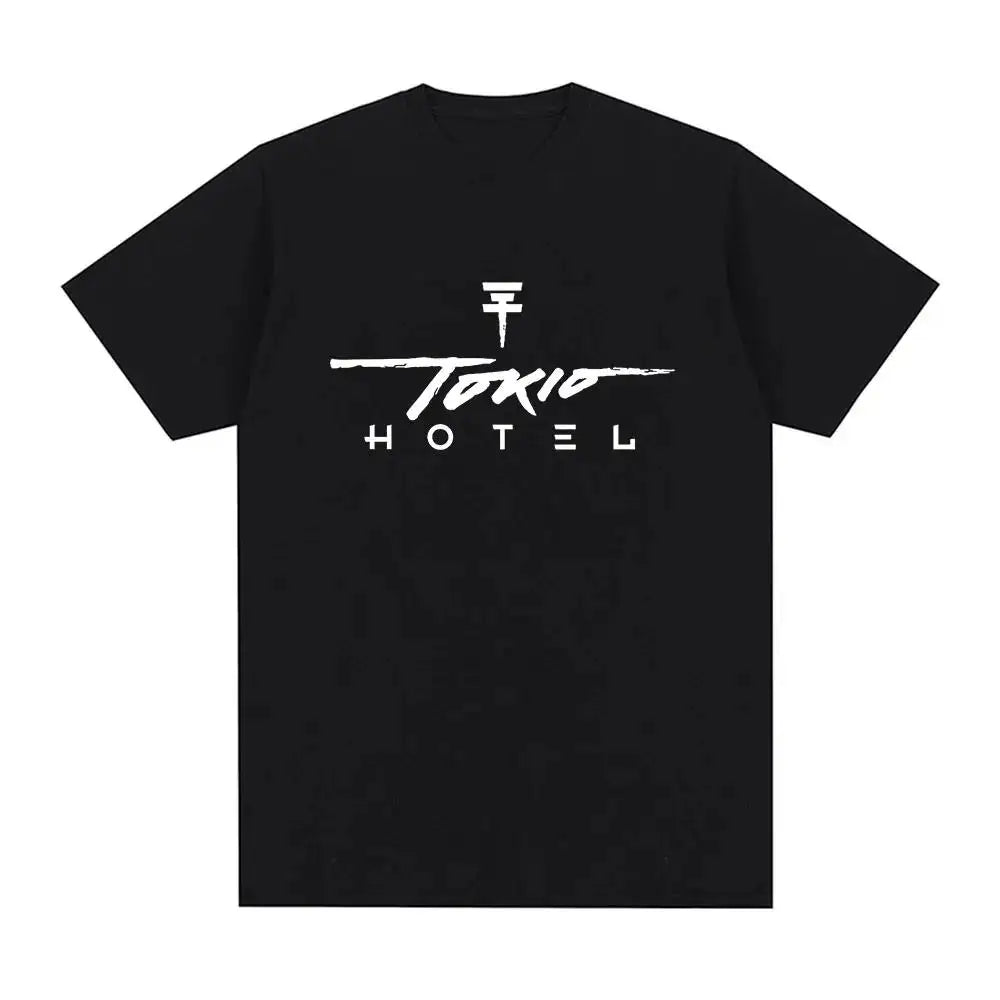 Rock Band Tokio Hotel Kaulitz Graphic Print T Shirt Fashion Punk Short Sleeve  Casual Hip op Streetwear Plus Size T Shirt Women