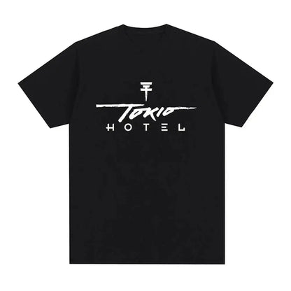 Rock Band Tokio Hotel Kaulitz Graphic Print T Shirt Fashion Punk Short Sleeve  Casual Hip op Streetwear Plus Size T Shirt Women