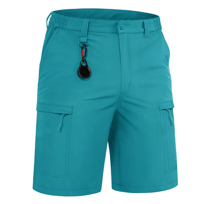 Summer Moisture Wicking Casual Shorts Mens Cargo Work Shorts Running Jogging Sports Bottoms Nylon Rip-Stop Short Pants