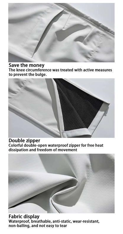 Men's Hiking Pants Waterproof Windproof Breathable Overalls Trousers Side Zipper Trekking Camping Outdoor Sport Camping Pants