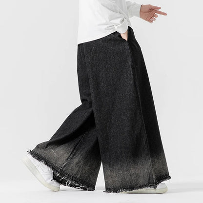 Streetwear Men Wide Leg Jeans Oversized Fashion Loose Jean Pants Male High Street Jogger Woman Denim Trousers Plus Size 5XL