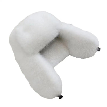 Faux Fur Bomber Hat Or Women And Men Windproof Warm Earmuffs Windproof Earflap Cap Thickened Russian Caps Ear Protection Hats
