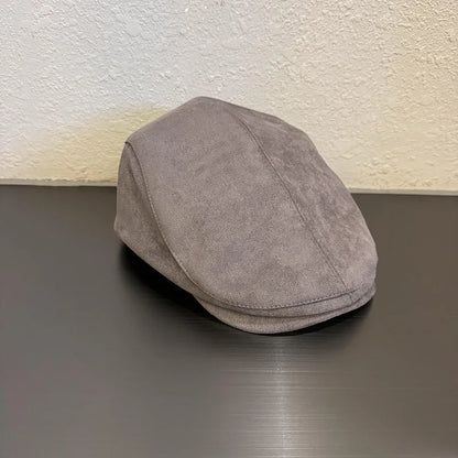 Chamois Leather Berets Women Spring Autumn Winter Berets Adjustable Y2k Forward Hat Korean Style Flat Newsboy Cap Spicy Girls