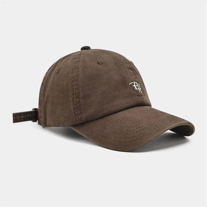 Unisex RH Letter Embroidery Baseball Cap Men Women Summer Casual Hat Outdoor Shade Adjustable Hip Hop Streetwear Trucker Hats