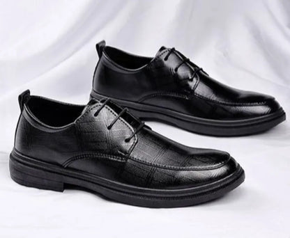 2024 New Men's Height Increasing Soft Leather Breathable Casual Business Elevator Shoes