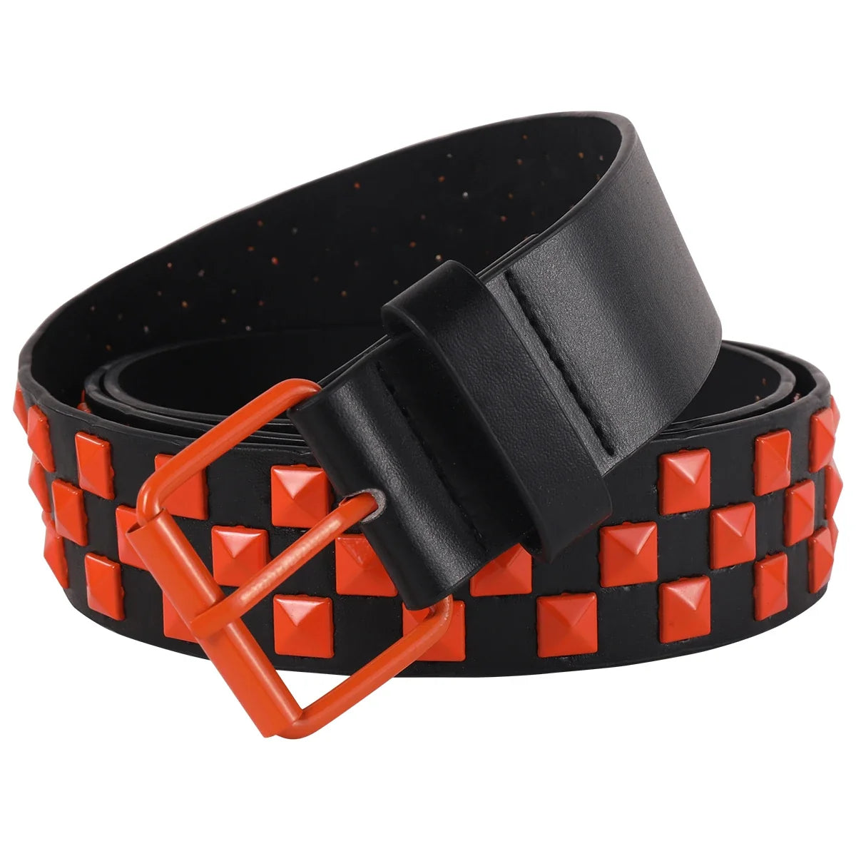 Ladies' inlaid belt, suitable for punk, street, and retro styles, can be paired with hard items such as leather jackets