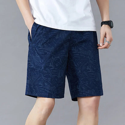 Men's Streetwear Sports Casual Shorts Big Size Loose Fit Knee Pants Man Clothes Fashion Zipper Pockets Drawstring Short Pants