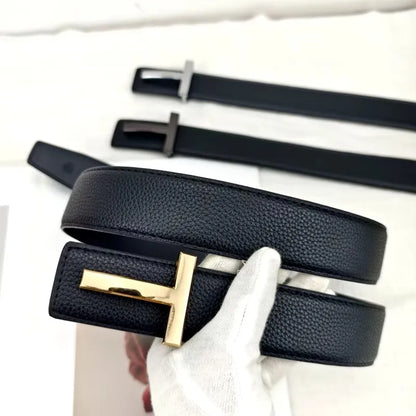 High Quality Wide 3.8cm Leather Business Men Belt Luxury Brand Designer famous Belts for men Jeans Strap Male Buckle belt
