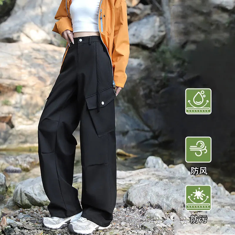 Outdoor Hiking Pants Woman 3 In 1 Removable Fleece Waterproof Camping Trousers Winter Large Pocket Windproof Cycling Travel Pant