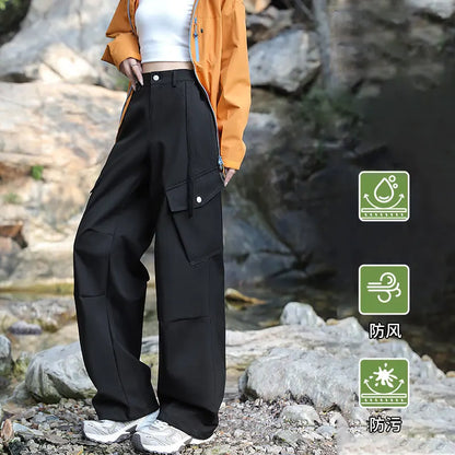 Outdoor Hiking Pants Woman 3 In 1 Removable Fleece Waterproof Camping Trousers Winter Large Pocket Windproof Cycling Travel Pant