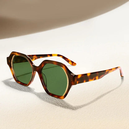 Fashion Rhinestone Cat Eye Acetate Sunglasses UV400 Protection Stylish Women's Sun Glasses