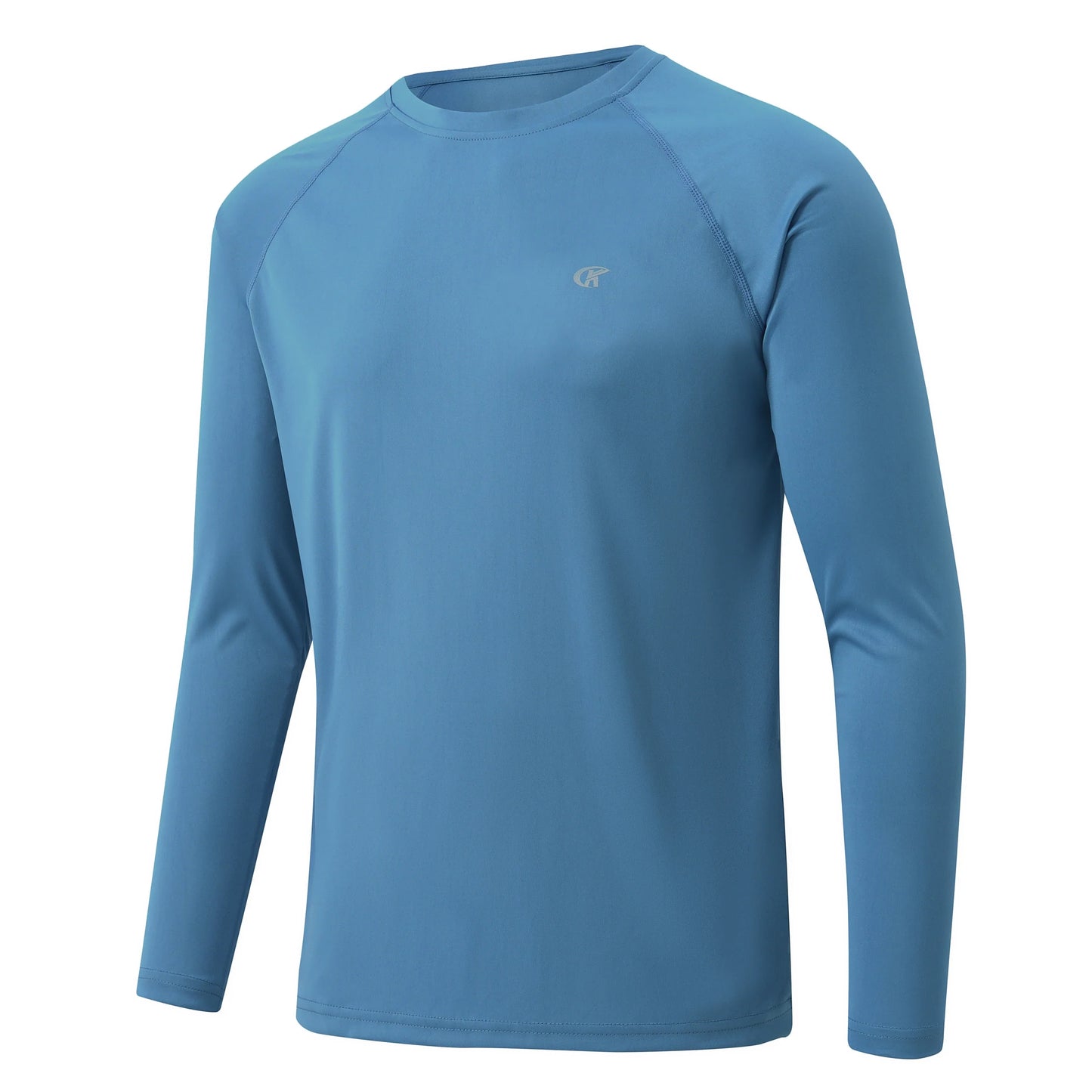 Men UPF 50+ Long Sleeve T-Shirt, Rash Guard Breathable Tops, Pullover Shirt for Sport Fishing Hiking Running Beach Surfing