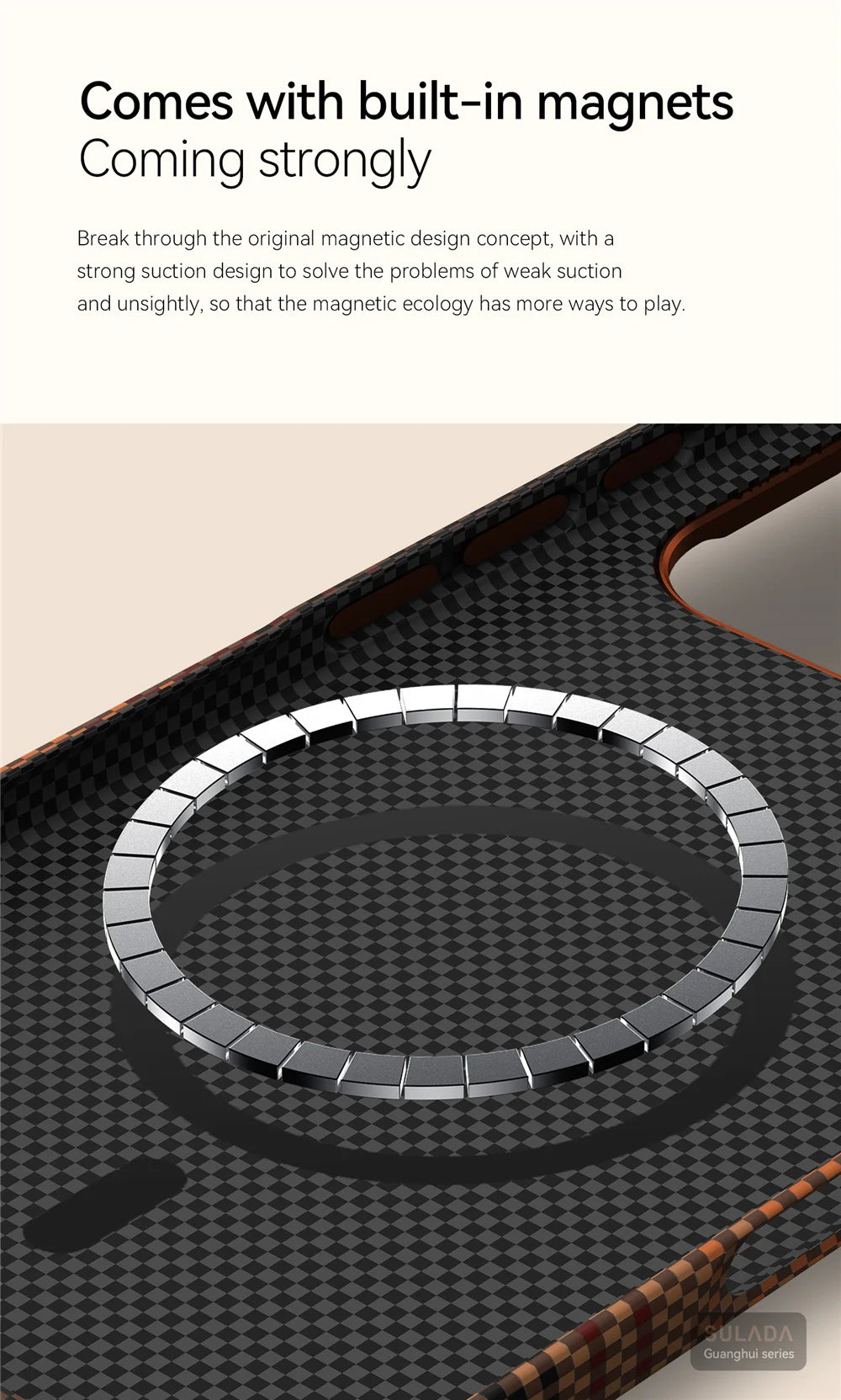 Ultra Strong Magnets Carbon Fiber Pattern Phone Case for IPhone 17 Pro Max Magnetic Wireless Charging Shockproof Protect Cover