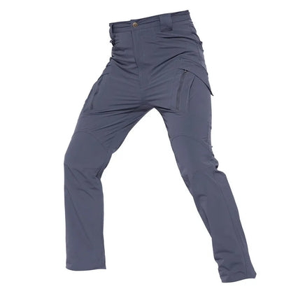 Outdoor Multi Pockets Cargo Pants Men Breathable Quick Dry Pants High Elastical Casual Spring Summer Loose Tactical Trousers Men