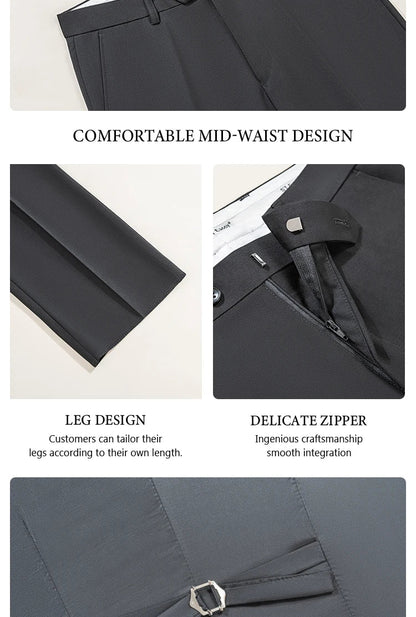 Men's Suit Black Collar Formal Dress Wedding Three-Piece Suit Orthodox Suit Vest Pants