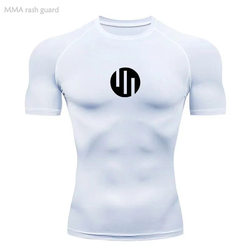 Running Men's Compression Long sleeve T-Shirt Gym Sports underwear Quick-drying Sweat-Wicking Sunscreen Second Skin Workout Men