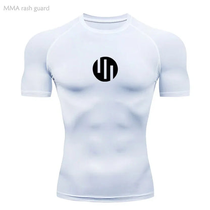 Running Men's Compression Long sleeve T-Shirt Gym Sports underwear Quick-drying Sweat-Wicking Sunscreen Second Skin Workout Men