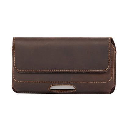 Genuine Leather Pouch For iphone 17Pro Max/17/16Pro Max/16Plus/15/15Pro Max/14Pro Max /14/13 Phone Holster Belt Clip Case Holder