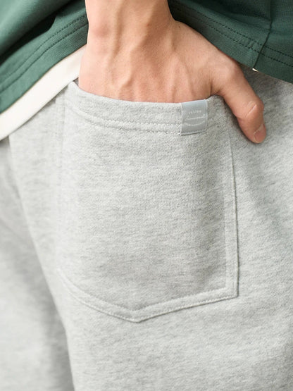 2025 Summer New Oversize 390gsm Drawstring Shorts Men  Raw  Hem Athletic Sports Runinng Shorts