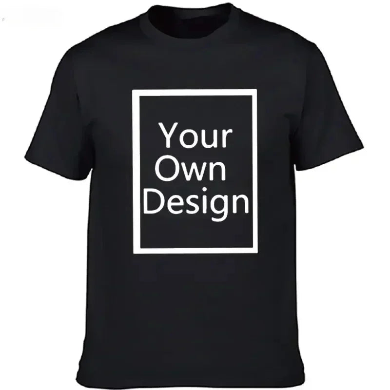 Custom Personalized Front and Back Add Your Own Text Design Adult T-Shirt Tee Harajuku Tee DIY Your Like Photo or Logo T-shirts