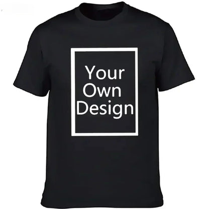 Custom Personalized Front and Back Add Your Own Text Design Adult T-Shirt Tee Harajuku Tee DIY Your Like Photo or Logo T-shirts
