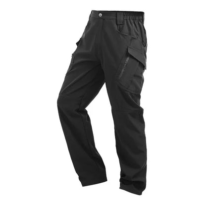 Men's Tactical Cargo Pants Military Style Joggers with Multiple Pockets Outdoor Elastic Waist for Spring Autumn Hiking Camping