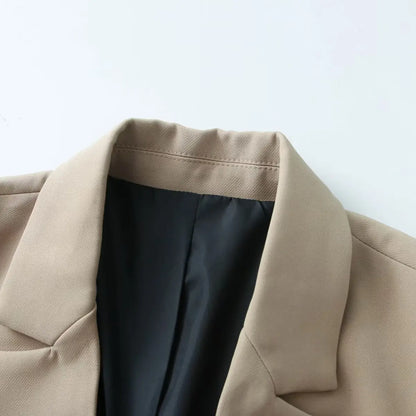 2026 New Office Women's Blazers & Jackets Fashion Slim Elegant Spring Women's Jacket Chic Young Commuter Warm Long Sleeve Blazer