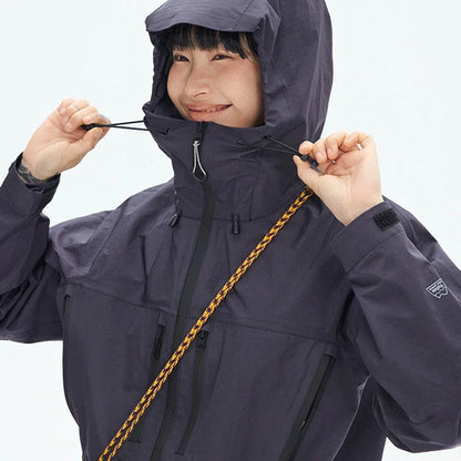 DuPont TripleGuard HardShell Sealed Outdoor Waterproof Jacket - Premium Multi-Pocket Heavy-Duty Mountain Utility Workwear Unisex