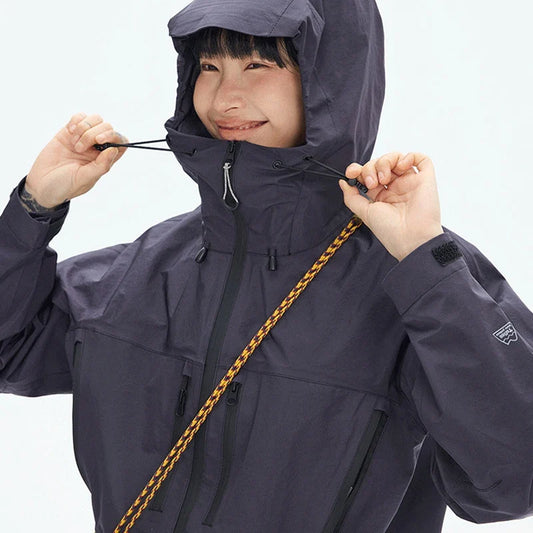 DuPont TripleGuard HardShell Sealed Outdoor Waterproof Jacket - Premium Multi-Pocket Heavy-Duty Mountain Utility Workwear Unisex