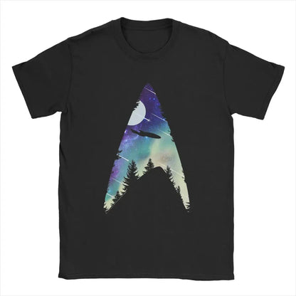 Men Stars Treks Collegiate T Shirt movie tv Series Pure Cotton Clothing Casual Short Sleeve Crewneck Tees New Arrival T-Shirt