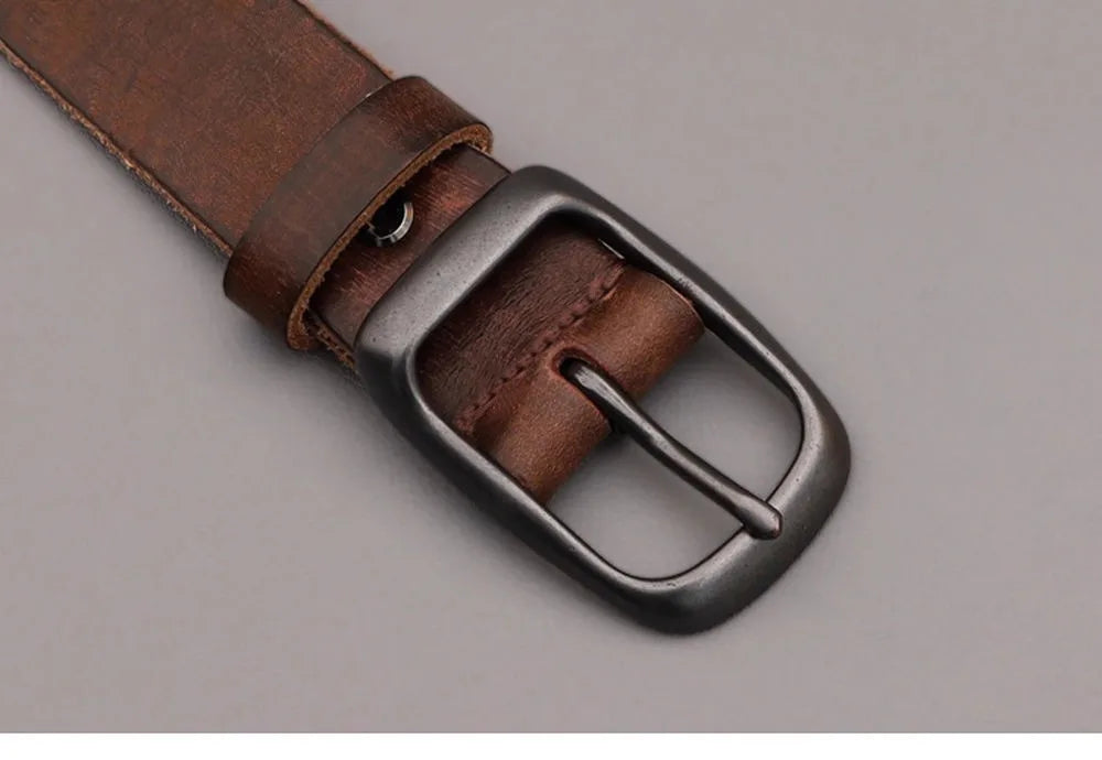Men Belt Top Quality Cow Genuine Leather Men's Belt Cowhide Strap For Male Automatic Buckle Belts For Men Alloy Buckle Belt