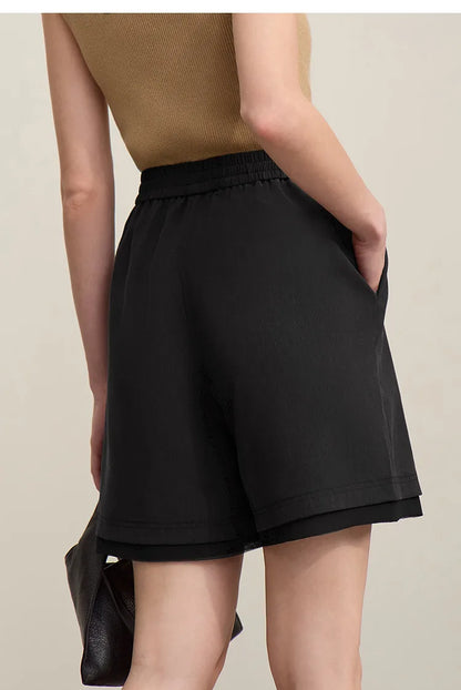 Women's Vest 2026 Summer New Casual Sleeveless Short Jacket Versatile Office Separate Straight Women's Shorts 12622042