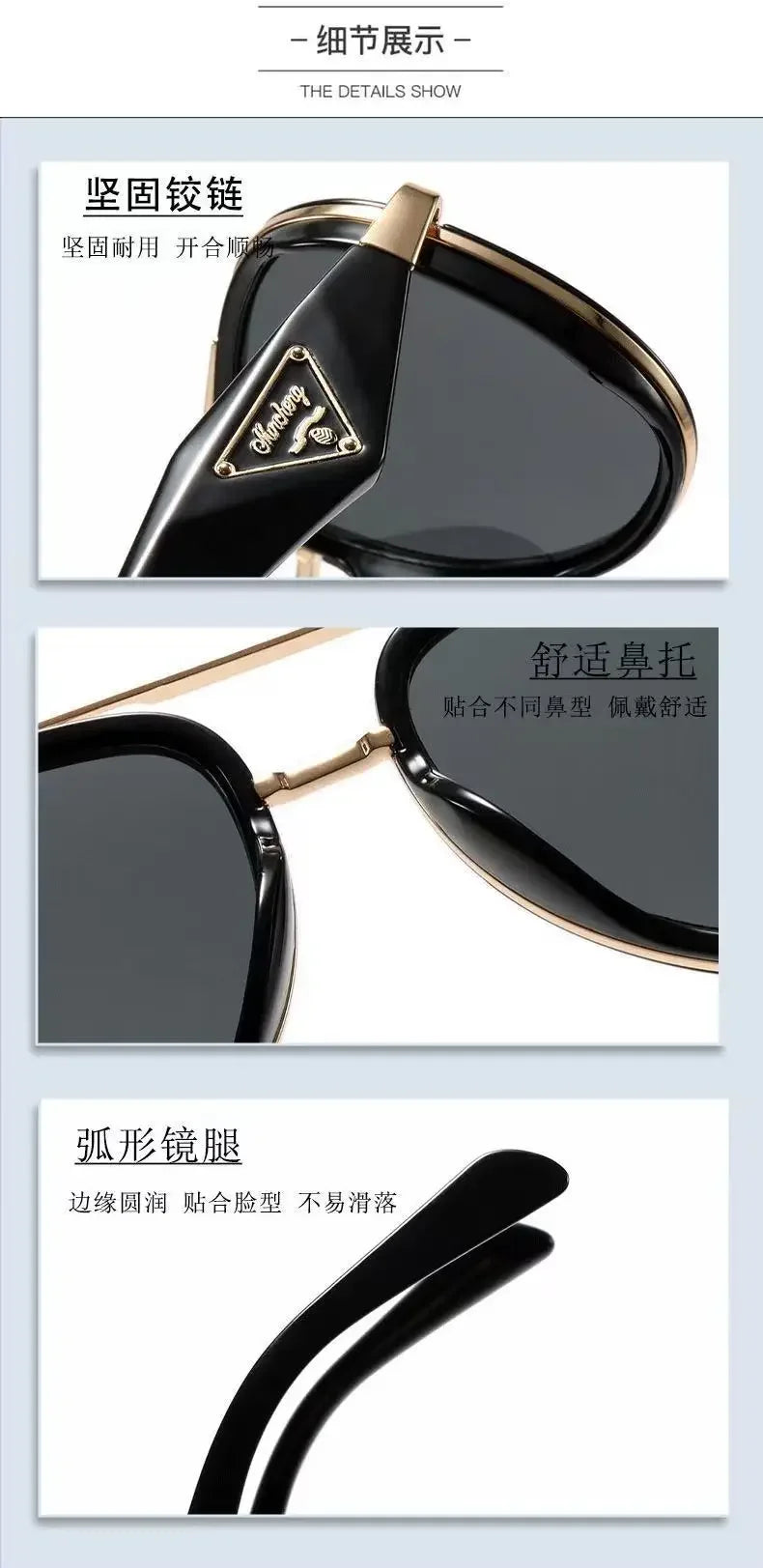 Retro Aviator Tortoiseshell Sunglasses UV400 Protection Metal Frame Shades Luxury Sun Glasses Fashion Eyewear Unisex Oversized