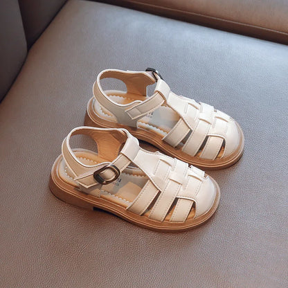 2025  New Summer Princess Sandals For Women's Kids Soft Sole Roma Single Shoes Children's Fashionable Outdoor Footwear